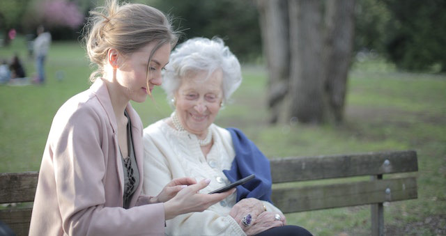 Intentional Advocate spending time with a patient.